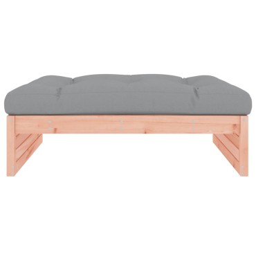 vidaXL Υποπόδιο Κήπου 120x80cm από Μασίφ Ξύλο Ψευδοτσούγκας 1 τεμ. Γωνιακός