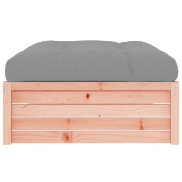 vidaXL Υποπόδιο Κήπου 120x80cm από Μασίφ Ξύλο Ψευδοτσούγκας 1 τεμ. Γωνιακός
