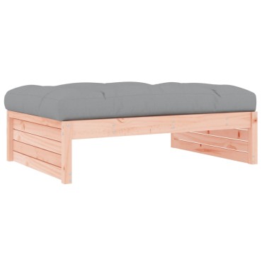vidaXL Υποπόδιο Κήπου 120x80cm από Μασίφ Ξύλο Ψευδοτσούγκας 1 τεμ. Γωνιακός