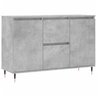 vidaXL Μπουφές Γκρι Σκυροδέματος 104x35x70cm από Επεξεργασμένο Ξύλο 1 τεμ.