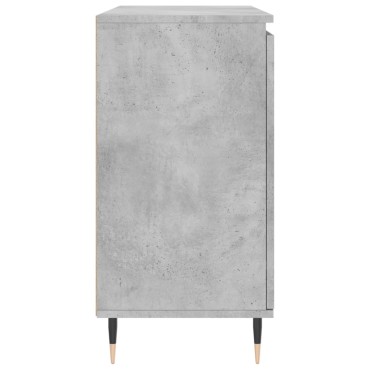 vidaXL Μπουφές Γκρι Σκυροδέματος 104x35x70cm από Επεξεργασμένο Ξύλο 1 τεμ.