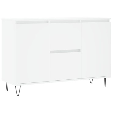 vidaXL Μπουφές Λευκός 104x35x70cm από Επεξεργασμένο Ξύλο 1 τεμ.