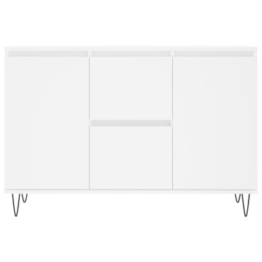 vidaXL Μπουφές Λευκός 104x35x70cm από Επεξεργασμένο Ξύλο 1 τεμ.