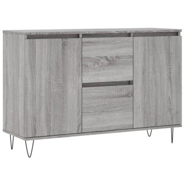 vidaXL Μπουφές Γκρι Sonoma 104x35x70cm από Επεξεργασμένο Ξύλο 1 τεμ.