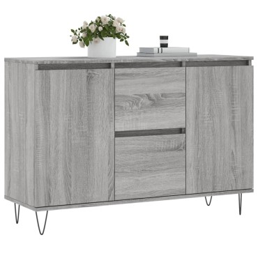 vidaXL Μπουφές Γκρι Sonoma 104x35x70cm από Επεξεργασμένο Ξύλο 1 τεμ.
