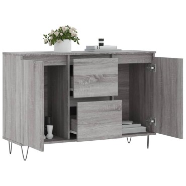 vidaXL Μπουφές Γκρι Sonoma 104x35x70cm από Επεξεργασμένο Ξύλο 1 τεμ.