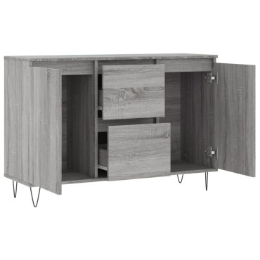 vidaXL Μπουφές Γκρι Sonoma 104x35x70cm από Επεξεργασμένο Ξύλο 1 τεμ.