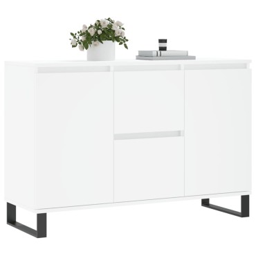 vidaXL Μπουφές Λευκός 104x35x70cm από Επεξεργασμένο Ξύλο 1 τεμ.