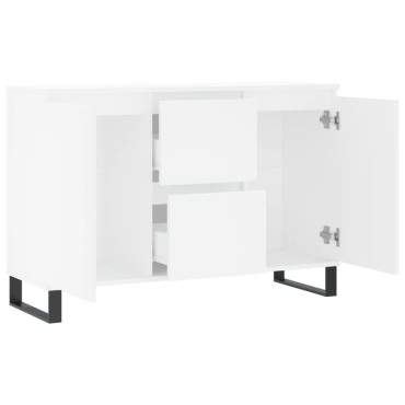 vidaXL Μπουφές Λευκός 104x35x70cm από Επεξεργασμένο Ξύλο 1 τεμ.