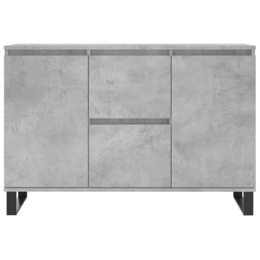 vidaXL Μπουφές Γκρι Σκυροδέματος 104x35x70cm από Επεξεργασμένο Ξύλο 1 τεμ.