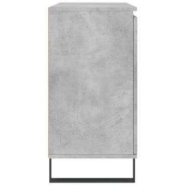 vidaXL Μπουφές Γκρι Σκυροδέματος 104x35x70cm από Επεξεργασμένο Ξύλο 1 τεμ.