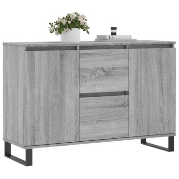 vidaXL Μπουφές Γκρι Sonoma 104x35x70cm από Επεξεργασμένο Ξύλο 1 τεμ.