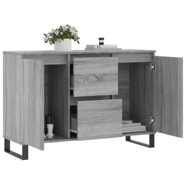 vidaXL Μπουφές Γκρι Sonoma 104x35x70cm από Επεξεργασμένο Ξύλο 1 τεμ.