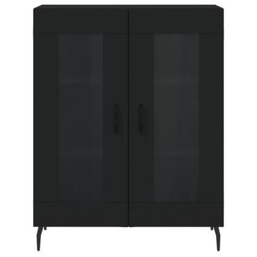 vidaXL Συρταριέρα Μαύρη 69,5x34x90cm από Επεξεργασμένο Ξύλο 1 τεμ.