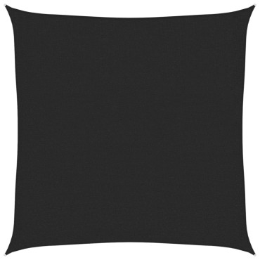 vidaXL Πανί Σκίασης Μαύρο 2 x 2 μ. από HDPE 160 γρ./μ²