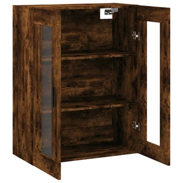 vidaXL Ντουλάπι Τοίχου Καπνιστή Δρυς 69,5x34x90cm 1 τεμ.