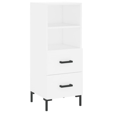 vidaXL Ντουλάπι Λευκό 34,5x34x90cm από Επεξεργασμένο Ξύλο 1 τεμ.