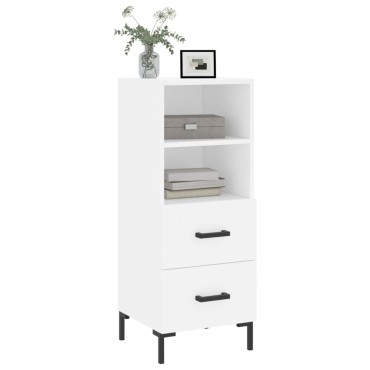 vidaXL Ντουλάπι Λευκό 34,5x34x90cm από Επεξεργασμένο Ξύλο 1 τεμ.