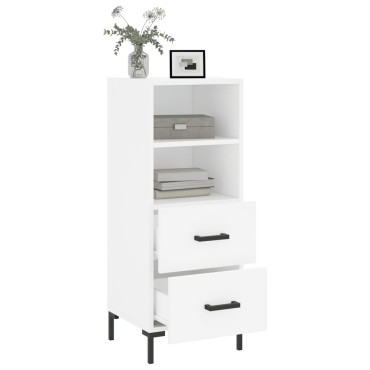 vidaXL Ντουλάπι Λευκό 34,5x34x90cm από Επεξεργασμένο Ξύλο 1 τεμ.