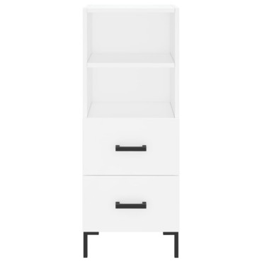 vidaXL Ντουλάπι Λευκό 34,5x34x90cm από Επεξεργασμένο Ξύλο 1 τεμ.