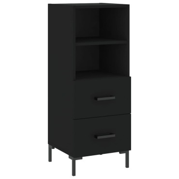 vidaXL Ντουλάπι Μαύρο 34,5x34x90cm από Επεξεργασμένο Ξύλο 1 τεμ.