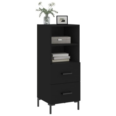 vidaXL Ντουλάπι Μαύρο 34,5x34x90cm από Επεξεργασμένο Ξύλο 1 τεμ.