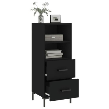 vidaXL Ντουλάπι Μαύρο 34,5x34x90cm από Επεξεργασμένο Ξύλο 1 τεμ.