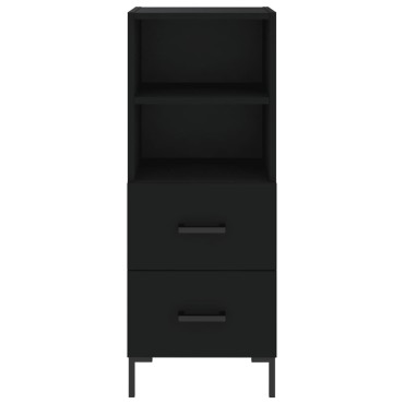 vidaXL Ντουλάπι Μαύρο 34,5x34x90cm από Επεξεργασμένο Ξύλο 1 τεμ.