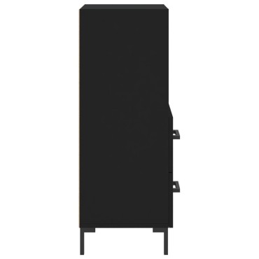 vidaXL Ντουλάπι Μαύρο 34,5x34x90cm από Επεξεργασμένο Ξύλο 1 τεμ.