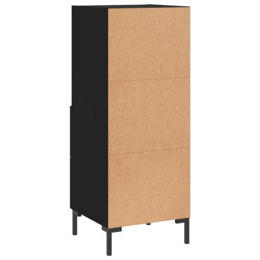 vidaXL Ντουλάπι Μαύρο 34,5x34x90cm από Επεξεργασμένο Ξύλο 1 τεμ.
