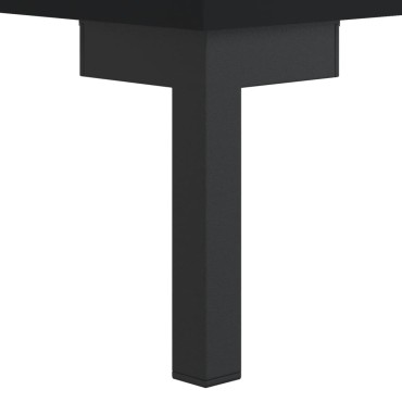 vidaXL Ντουλάπι Μαύρο 34,5x34x90cm από Επεξεργασμένο Ξύλο 1 τεμ.
