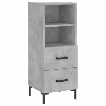 vidaXL Ντουλάπι Γκρι Σκυροδέματος 34,5x34x90cm Επεξεργασμένο Ξύλο 1 τεμ.