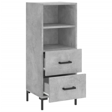 vidaXL Ντουλάπι Γκρι Σκυροδέματος 34,5x34x90cm Επεξεργασμένο Ξύλο 1 τεμ.