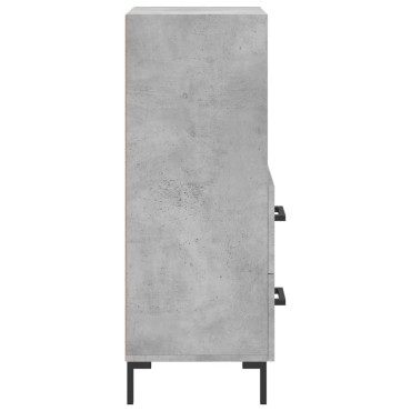 vidaXL Ντουλάπι Γκρι Σκυροδέματος 34,5x34x90cm Επεξεργασμένο Ξύλο 1 τεμ.