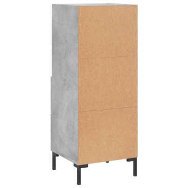 vidaXL Ντουλάπι Γκρι Σκυροδέματος 34,5x34x90cm Επεξεργασμένο Ξύλο 1 τεμ.