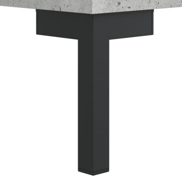 vidaXL Ντουλάπι Γκρι Σκυροδέματος 34,5x34x90cm Επεξεργασμένο Ξύλο 1 τεμ.