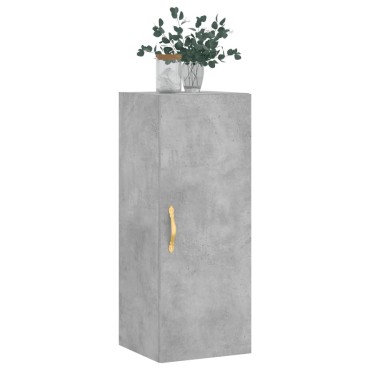 vidaXL Ντουλάπι Τοίχου Γκρι Σκυροδέματος 34,5x34x90cm 1 τεμ.