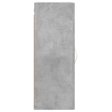 vidaXL Ντουλάπι Τοίχου Γκρι Σκυροδέματος 34,5x34x90cm 1 τεμ.