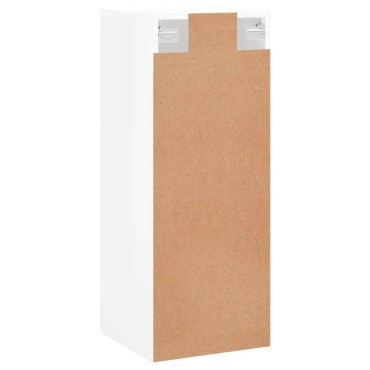 vidaXL Ντουλάπι Τοίχου Γυαλιστερό Λευκό 34,5x34x90cm 1 τεμ.