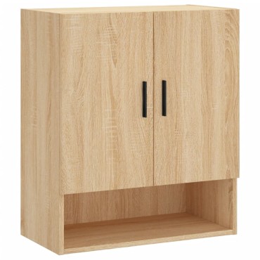 vidaXL Ντουλάπι Τοίχου Sonoma Δρυς 60x31x70cm Επεξεργασμένο Ξύλο 1 τεμ.