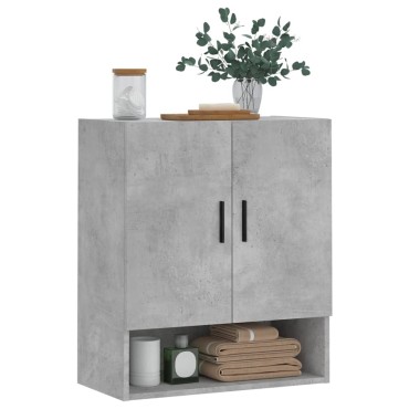 vidaXL Ντουλάπι Τοίχου Γκρι Σκυρ. 60x31x70cm Επεξεργασμένο Ξύλο 1 τεμ.