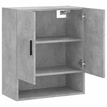 vidaXL Ντουλάπι Τοίχου Γκρι Σκυρ. 60x31x70cm Επεξεργασμένο Ξύλο 1 τεμ.