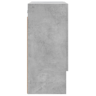 vidaXL Ντουλάπι Τοίχου Γκρι Σκυρ. 60x31x70cm Επεξεργασμένο Ξύλο 1 τεμ.