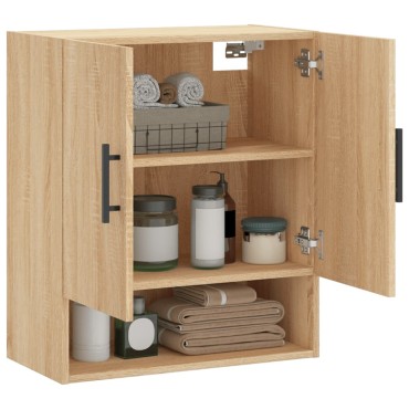 vidaXL Ντουλάπι Τοίχου Sonoma Δρυς 60x31x70cm Επεξεργασμένο Ξύλο 1 τεμ.