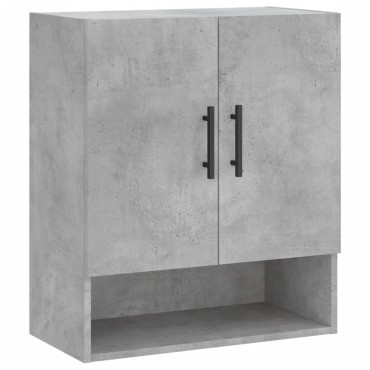 vidaXL Ντουλάπι Τοίχου Γκρι Σκυρ. 60x31x70cm Επεξεργασμένο Ξύλο 1 τεμ.