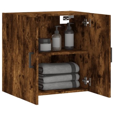 vidaXL Ντουλάπι Τοίχου Καπνιστή Δρυς 60x31x60cm Επεξεργασμένο Ξύλο 1 τεμ.