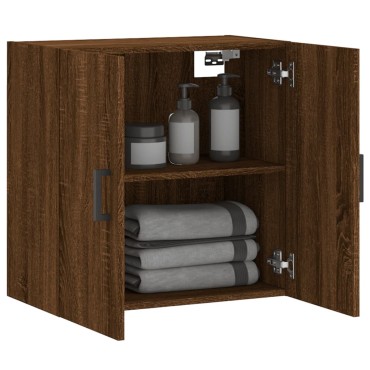 vidaXL Ντουλάπι Τοίχου Καφέ Δρυς 60x31x60cm Επεξεργασμένο Ξύλο 1 τεμ.
