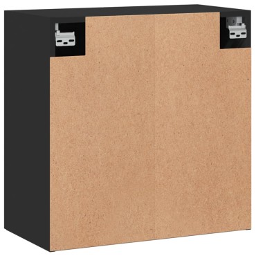 vidaXL Ντουλάπι Τοίχου Μαύρο 60x31x60cm από Επεξεργασμένο Ξύλο 1 τεμ.