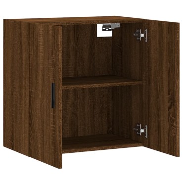 vidaXL Ντουλάπι Τοίχου Καφέ Δρυς 60x31x60cm Επεξεργασμένο Ξύλο 1 τεμ.