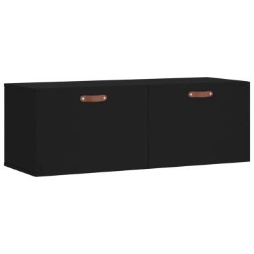 vidaXL Ντουλάπι Τοίχου Μαύρο 100x36,5x35cm από Επεξεργασμένο Ξύλο 1 τεμ.